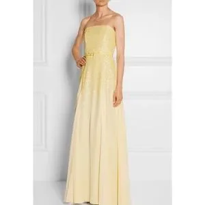 Halston Heritage | Dresses | Halston Heritage Chiffon Sequin